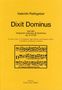 Johann Valentin Rathgeber: Dixit Dominus op. 9, Noten