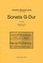 Johann Georg Lang: Sonata für Orgel G-Dur, Noten