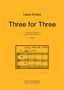 Lajos Dudas: Three for Three, Noten