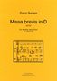 Franz Surges: Missa brevis in D, Noten