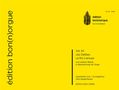 Gelbes Cover mit den Texten: "Vol. 65", "Léo Delibes", "Le Roi s’amuse", Illustration einer Orgel, "édition bon(n)orgue"., Noten