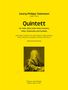 Georg Philipp Telemann: Quintett für Viola, Oboe (oder Oboe d'amore), Flöte, Violoncello und Cembalo E-Dur, Noten