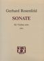 Gerhard Rosenfeld: Sonate (1991), Noten