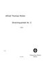 Alfred Thomas Müller: Streichquartett Nr. 3 (1993), Noten