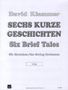 Sechs kurze Geschichten für Streicher, Stimme Viola, Noten