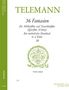 Georg Philipp Telemann: 36 Fantasien als methodisches Duettbuch für Alt- und Tenorblockflöte, Noten, Noten