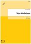 Alois Bröder (geb. 1961): Sept Variations für Orchester (1998/99), Noten