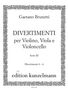 Gaetano Brunetti (1744-1798): 6 Divertimenti für Violine, Viola und Violoncello, Divertimenti 4-6 L. 130-132, Noten