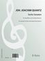 Johann Joachim Quantz (1697-1773): Sechs Sonaten für Querflöte und Cembalo (Klavier), Noten