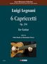 "Luigi Legnani 6 Capriccetti Op. 250 für Gitarre, bearbeitet von Fabio Renda und Beniamino Trucco. Foto eines Gitarrenspielers."