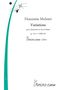 Florentine Mulsant: Variations pour clarinette et, Noten