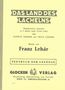 Franz Lehar (1870-1948): Das Land des Lächelns, Noten