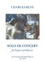 Charles-René: Solo de concert für Fagott und, Noten