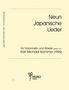 Karl Michael Komma (1913-2012): Neun Japanische Lieder gesetzt für Violoncello und Klavier (1995), Noten