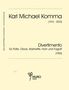Karl Michael Komma (1913-2012): DIVERTIMENTO für Flöte, Oboe, Klarinette, Horn und Fagott (1955), Noten