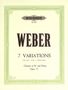 Carl Maria von Weber: 7 Variationen für Klarinette i, Noten