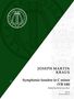 Joseph Martin Kraus, Symphonie funebre in C minor (VB 148), bearbeitet von Bertil van Boer. Links grünes Logo.