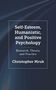 Text: "Self-Esteem, Humanistic, and Positive Psychology. Research, Theory, and Practice. Christopher Mruk". Blauer Hintergrund.