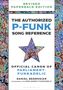 Text: "Revised Paperback Edition" und "The Authorized P-Funk Song Reference". Bunte, abstrakte Mosaikmuster mit Sternmotiv., Buch