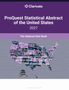 "ProQuest Statistical Abstract of the United States 2027. The National Data Book." US-Karte mit Themenwörtern verziert., Buch