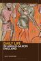 Titel: "Daily Life in Anglo-Saxon England, Second Edition". Autor: Sally Crawford. Mittelalterliche Illustration von Bauern., Buch