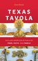 Oben: "Texas Tavola". Unten: "Sicilian American Rituals of Food, Faith, and Family". Verziert mit Brot und Blumen.