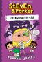 "Steven & Parker", "Dr. Know-It-All", "Hilarious, heartfelt, and hugely entertaining!" Cartoonfiguren in Laborkitteln.