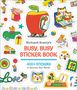 "Richard Scarry's Busy, Busy Sticker Book. 400+ Stickers to Decorate Your World!" Bunte Aufkleber von Tieren, Autos, Geschenken.