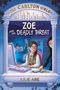 "The Carlton Girls: Zoe and the Deadly Threat" von Julie Abe. Illustration von Mädchen an einem Computer in einem Raum.