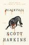 "BLACKTAIL" und "SCOTT HAWKINS". Ein Wolf mit orangefarbenen Tintenflecken, die wie Blut aussehen., Buch