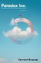 Text: "Paradox Inc. (a novel) Forrest Brazeal." Ein Flamingo steht auf einem großen, kreisförmigen Pfeil über einer Wolke.