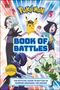 „Pokémon Book of Battles“, mit zwei Figuren und Pokémon wie Pikachu. Cover-Entwurf mit lebhaften Charakteren., Buch
