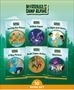 "Saving the Planet", "United Again", "Bridges and Gems", "A Key Picture", "Blake Takes Action", "Decisions". Logo: Mysteries of Camp Alpine.