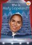 Titel: „Who Is Misty Copeland?“ Unten: „by Crystal Hubbard“. Illustration: Ballerina tanzt auf Bühne mit rotem Vorhang., Buch