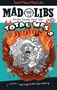 Oben "Total Mess Mad Libs", "MAD LIBS", "World's Greatest Word Game". Illustration: Eine verzweifelte Figur in Flammen., Buch