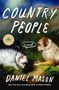 „Country People“, „a novel“, „Daniel Mason“. Zwei Hunde liegen auf einer Wiese und blicken sich an., Buch