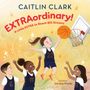 "EXTRAordinary! A Little EXTRA to Reach BIG Dreams" steht oben. Kinder spielen Basketball, fröhlich und energiegeladen., Buch