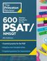 "600 Practice Questions for the PSAT/NMSQT, 4th Edition. Buntstifte und Büroklammern rechts."