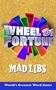 Text: "Wheel of Fortune", "Mad Libs", "World's Greatest Word Game".   
Ein buntes Rad mit silberner Schrift auf goldenem Hintergrund., Buch