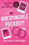 „What happens in Vegas doesn’t stay in Vegas.“ „Irresponsible Puckboy“. Rosa Hintergrund, 2 Polaroid-Bilder, 2 Ringe., Buch