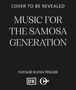 „Cover to be revealed“, „Music for the Samosa Generation“, „Natalie Rania Willbe“. Zwei Logos darunter.