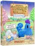 Titel: "The Official Stardew Valley Crochet Book". Text: "25 Amigurumi Projects". Illustration einer gehäkelten blauen Figur., Buch