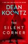 DEAN KOONTZ, THE SILENT CORNER, A JANE HAWK NOVEL. Eine Frau im roten Licht wirft einen Schatten an die Wand., Buch