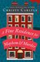 Texte: "USA Today Bestselling Author", "Christy Carlyle", "A Fine Residence for Mayhem & Murder". Illustration: Rotes Backsteinhaus., Buch