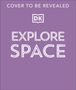 „COVER TO BE REVEALED“, „EXPLORE SPACE“, in weiß auf lila Hintergrund, mit DK Logo.
