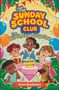 "THE SUNDAY SCHOOL CLUB: The Birthday Rescue", blauer Hintergrund, Logo in der Mitte., Buch