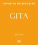 Oben steht „COVER TO BE REVEALED“, in der Mitte „GITA“, unten „DAAJI“. Der Hintergrund ist orange mit einem kleinen DK-Logo unten.