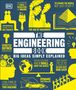 Titel: THE ENGINEERING BOOK. Slogans: BIG IDEAS SIMPLY EXPLAINED, EUREKA!, THE AGE OF MACHINERY. Gelbe Illustrationen.