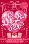 Text: "13 Little Love Stories", "A Valentine's Day Countdown inspired by Taylor Swift songs". Illustration: Pink Herz und Schleifen., Buch