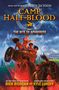 Text: "Camp Half-Blood: The Rite of Aphrodite, Book 2." Illustration: Junge Helden auf einem Streitwagen mit einem schwarzen Pferd., Buch
